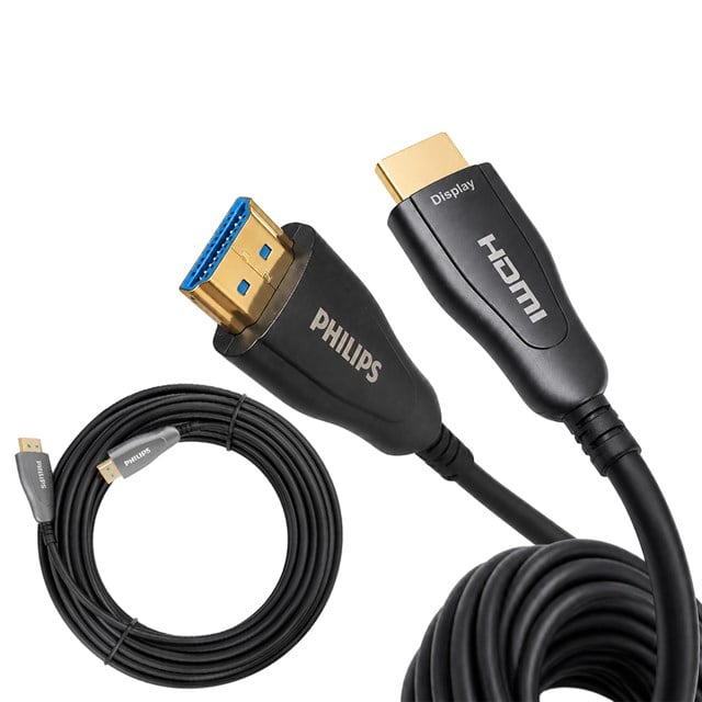 Philips SWR3019W/93 50 Metre 4K 60Hz AOC Fiber Optik HDMI Kablo Çinko Alaşım Gövde
