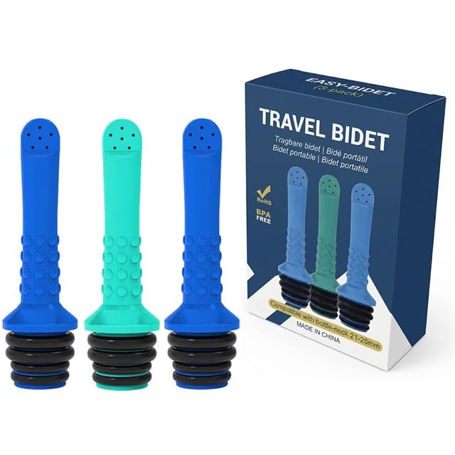 Sunup SN-37729 Pratik 21-25Mm Seyahat-Kamp Tipi 3’lü Tuvalet Temizlenme Taharet Nozzle