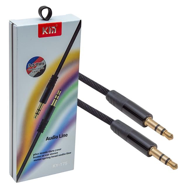 Powermaster PM-3773 3.5 Mm Erkek/Erkek Siyah 1.1 Metre Stereo Aux Kablo