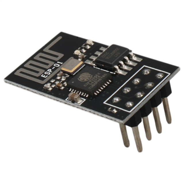 Espressif ESP-01S Wi-Fi Seri Transceiver Modülü - 1MB Flaş Bellekli Kablosuz Haberleşme Kartı