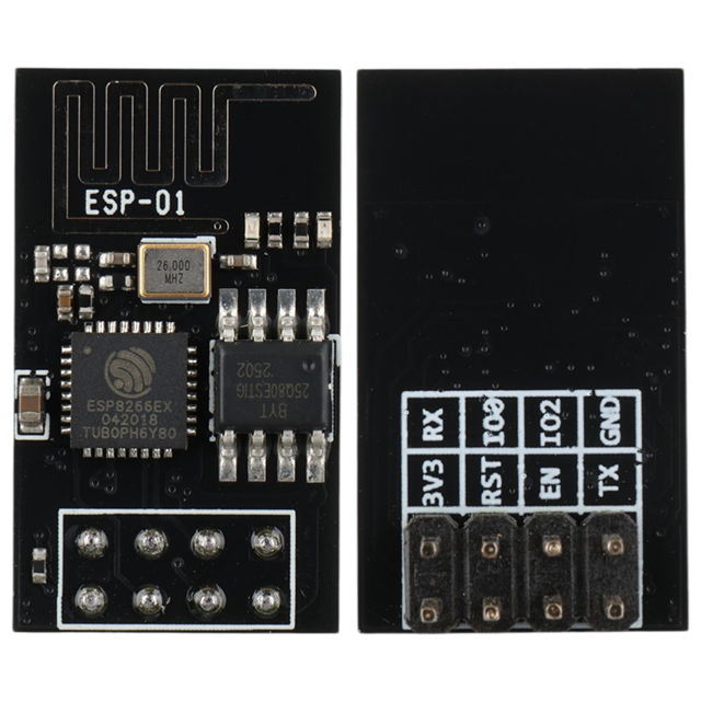 Espressif ESP-01S Wi-Fi Seri Transceiver Modülü - 1MB Flaş Bellekli Kablosuz Haberleşme Kartı