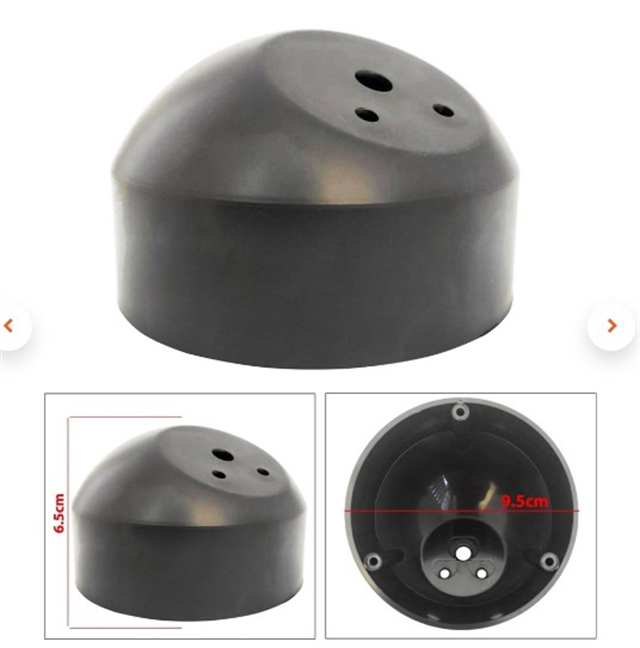 Poke PK-5059 10 CM Siyah Dome Tweeter Kabini Yüzey Montaj Podu