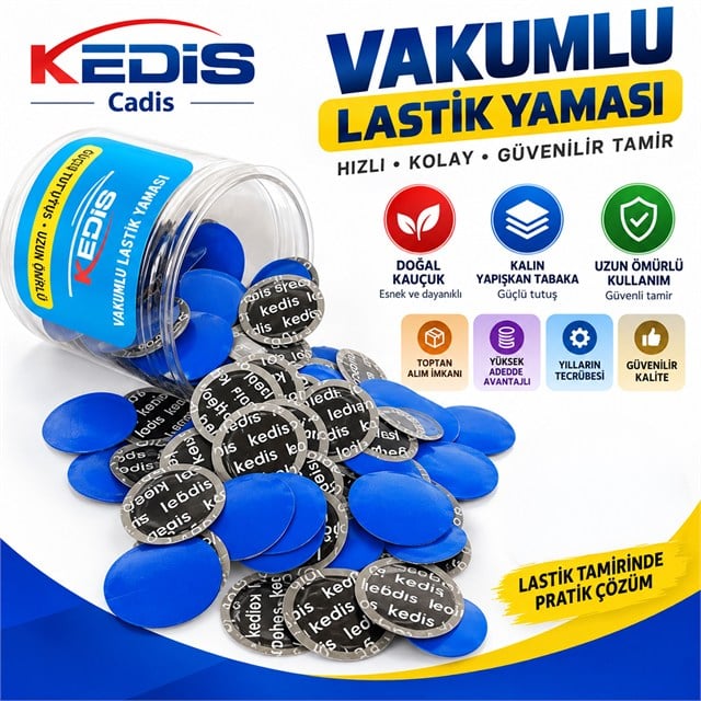 Sunup SN-38104 Lastik Tamir Yaması 58mm Doğal Kauçuk Soğuk Yama Seti (80’li Paket)