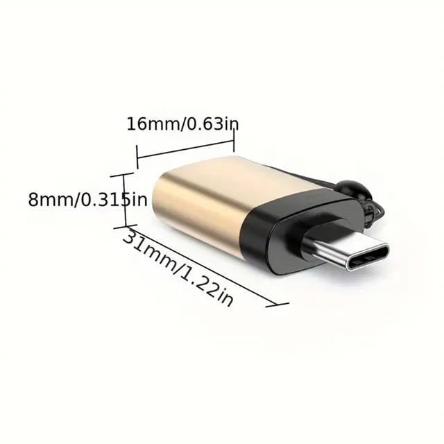 PowerMaster PM-3826 USB-A TO Type-C OTG Çevirici Adaptör