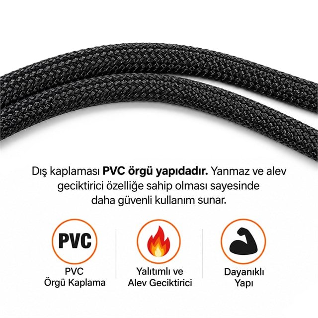 PowerMaster PM-38402 25 cm 4 Pin Pwm Erkek Dişi Fan Uzatma Kablosu
