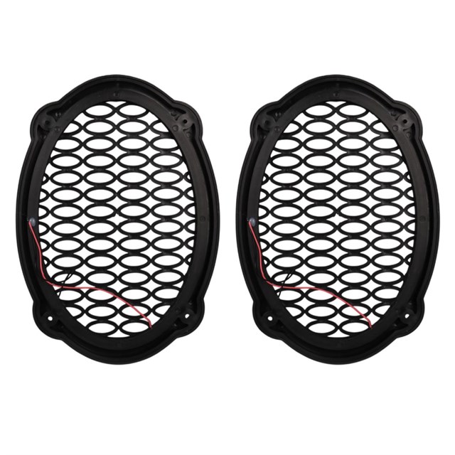 Poke PK-5052 Oval Hoparlör Kapağı Turuncu LED Sabit (2’li Paket)