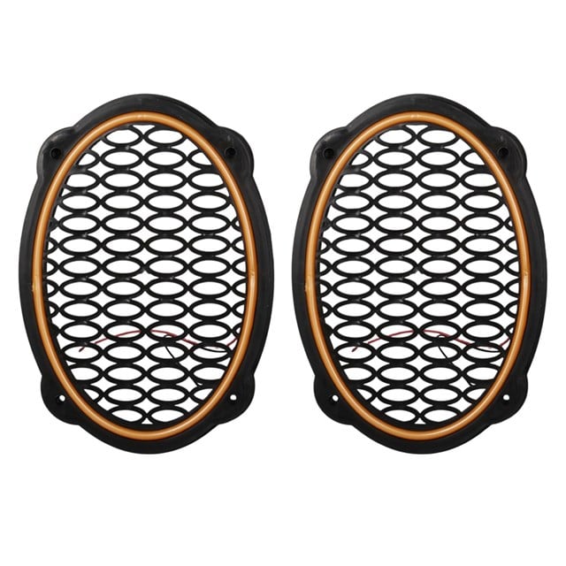 Poke PK-5052 Oval Hoparlör Kapağı Turuncu LED Sabit (2’li Paket)