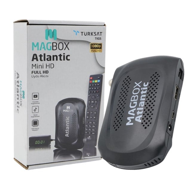 Magbox Atlantic Display Gözlü Tkgs’li 1080P Full HD Mini Uydu Alıcısı