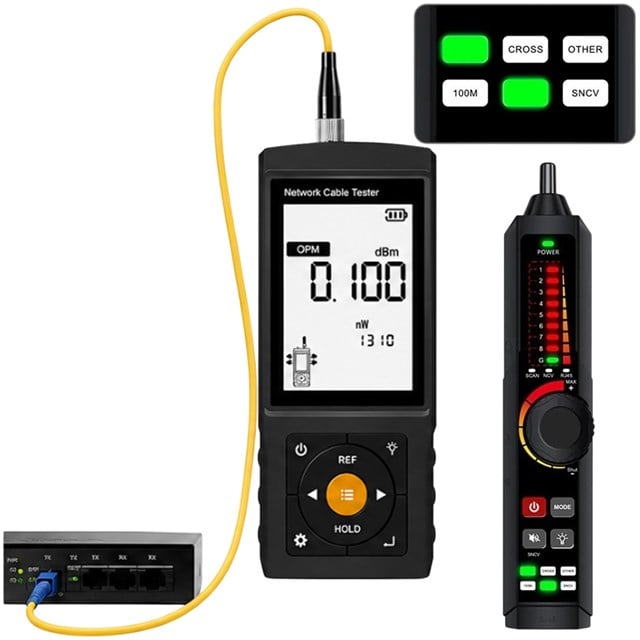 Novacom NVC-LT300S 3’’ Lcd Ekranlı Tdr Metraj - Pse Voltaj - Fiber Optik Kablo Test Cihazı