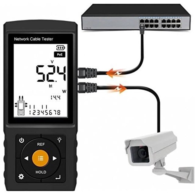 Novacom NVC-LT200 3’’ Lcd Ekranlı Tdr Metraj - Pse Voltaj - Network Kablo Test Cihazı