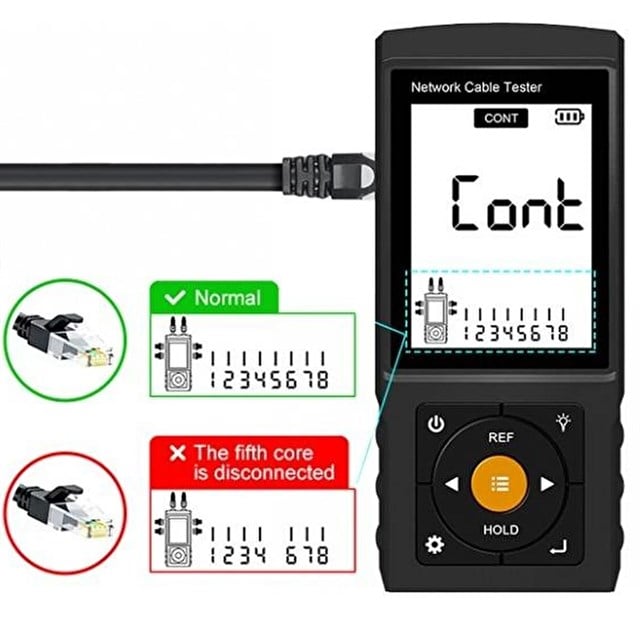 Novacom NVC-LT200 3’’ Lcd Ekranlı Tdr Metraj - Pse Voltaj - Network Kablo Test Cihazı