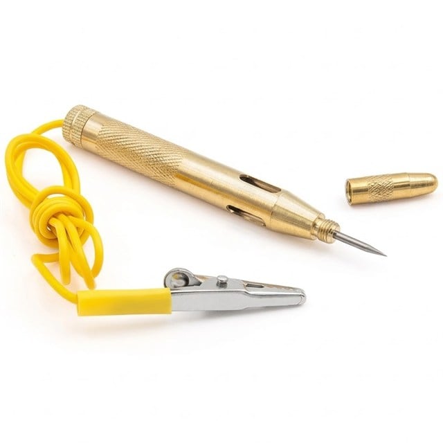 Powermaster PM-38818 Spiral Kablolu Kalem Tip Metal Voltaj Test Cihazı
