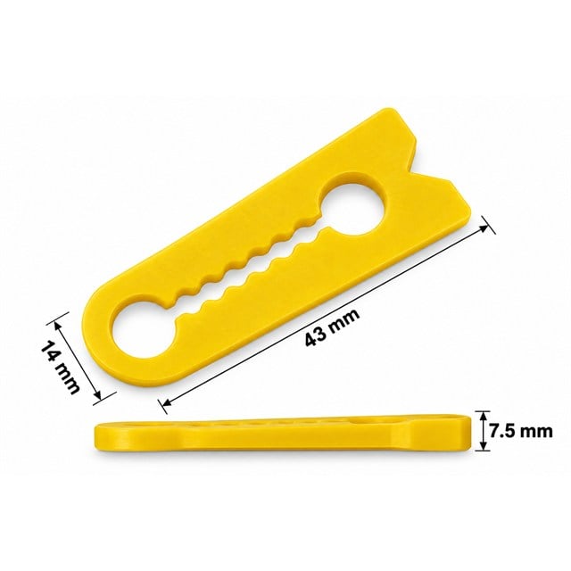 Sunup SN-38911 Otomobil Kapı Kilit Karşılığı Darbe Emici Tampon 43X14X7,5mm