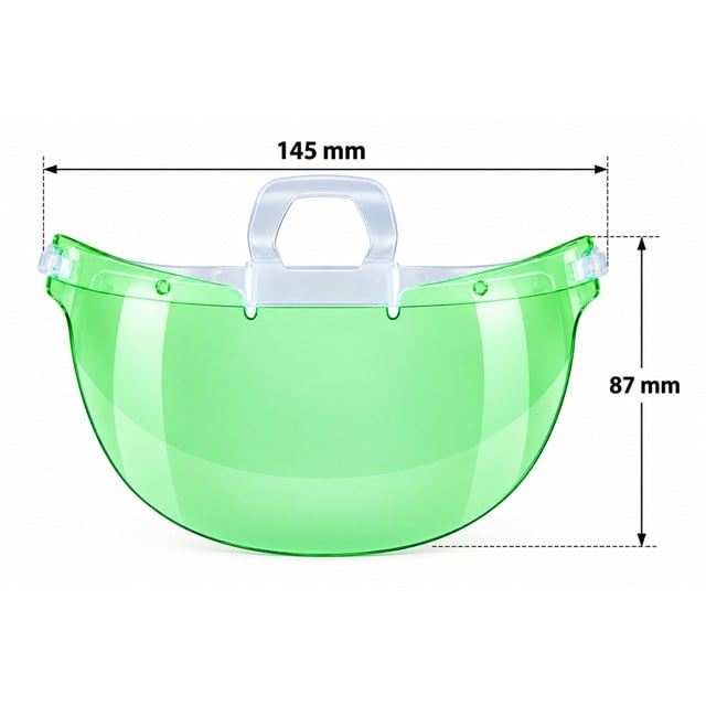 Sunup SN-38916 Yemek Servisleri İçin Plastik Şeffaf Maske (10 Adet)