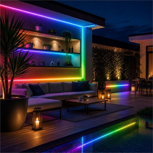 ZMR ZMR-635/B.KK Neon Led Şerit RGB (Kırmızı, Yeşil, Mavi) 12 Volt 120 Ledli 5 Metre