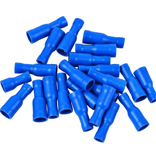 PowerMaster PM-39054 1,5-2,5MM2 Kesit 24x7x5mm Soket Mavi İzoleli Kablo Pabucu (100’lü Paket)