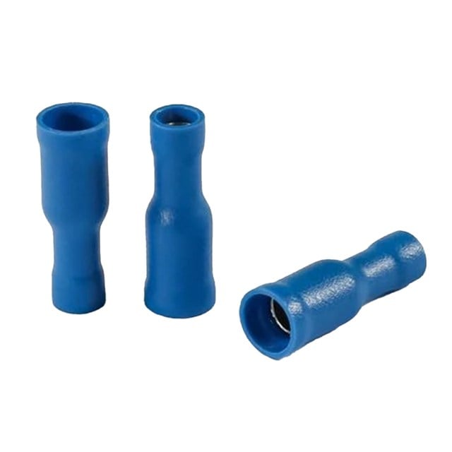PowerMaster PM-39054 1,5-2,5MM2 Kesit 24x7x5mm Soket Mavi İzoleli Kablo Pabucu (100’lü Paket)