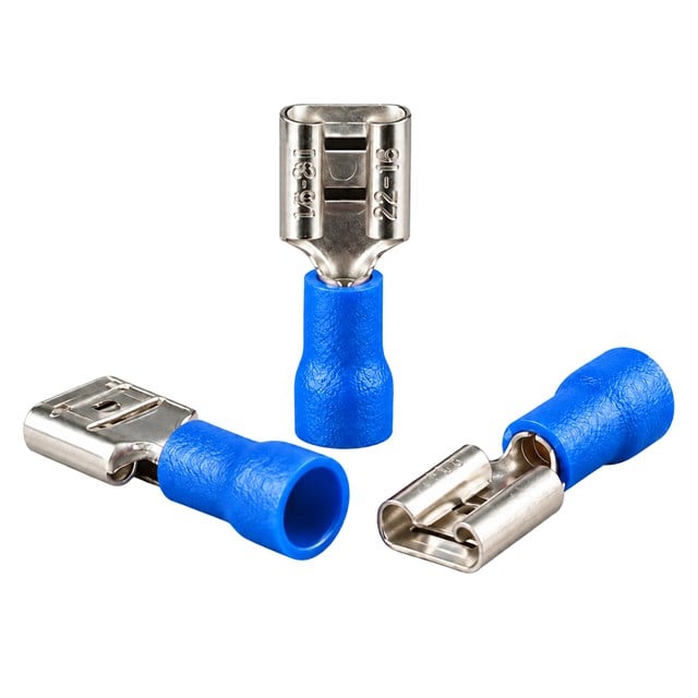 PowerMaster PM-39057 1,5-2,5mm2 Kesit 20x7x5mm Soket Mavi İzoleli Kablo Pabucu (100’lü Paket)