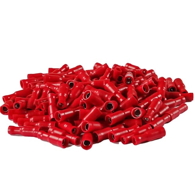 PowerMaster PM-39064 0,5-1,5mm2 Kesit 24x7x5mm Soket Kırmızı İzoleli Kablo Pabucu (100’lü Paket)