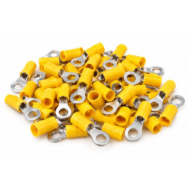 PowerMaster PM-39078 4-6mm2 Kesit 34x15x8mm Soket Sarı İzoleli Kablo Pabucu (100’lü Paket)