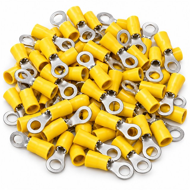 PowerMaster PM-39080 4-6mm2 Kesit 26x8x9mm Soket Sarı İzoleli Kablo Pabucu (100’lü Paket)