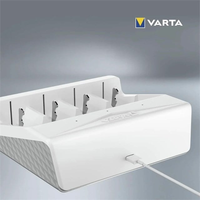 Varta 57658 Universal Charger Type-C USB Çoklu 5’li Pil Şarj Cihazı (AA / AAA / C / D / 9V)