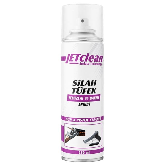 JETclean 250ml Silah ve Tüfek Temizlik Bakım Spreyi 4’ü 1 Arada Koruyucu Yağ ve Pas Sökücü