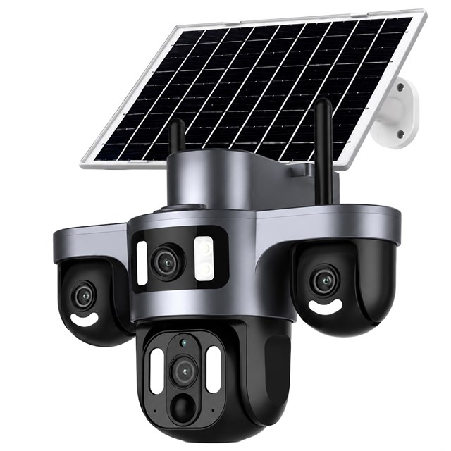 Canavis CA-15002 4G SIM Kartlı Solar PTZ Dış Mekan IP66 Güvenlik Kamerası + Çift Antenli Akıllı AI Takip