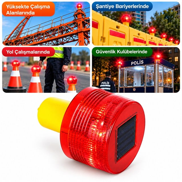 PowerMaster PM-39273 Kırmızı İkaz Lambası 125X80mm