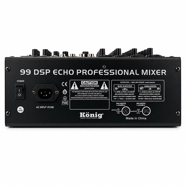 König KX-4 4 Kanal 2 Aux Giriş USB - MP3 - BT 99 DSP 2X7 Band EQ Deck Mikser