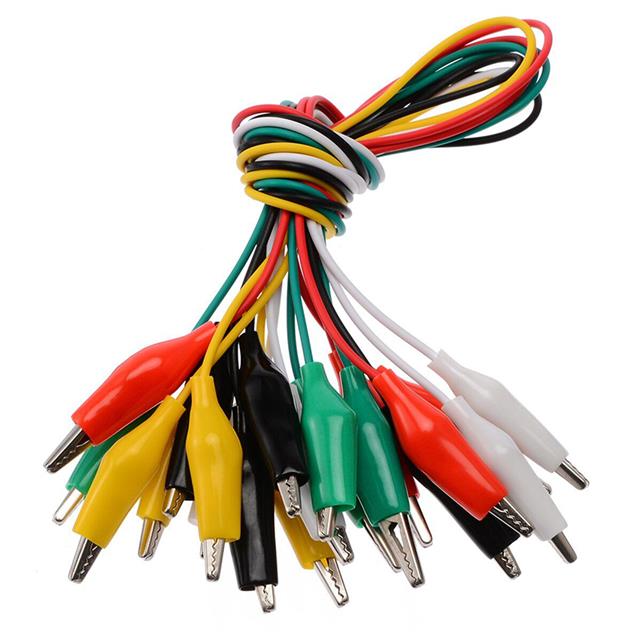 Powermaster PM-3930 Renkli Küçük Kablolu Krokodil (10’lu Paket)