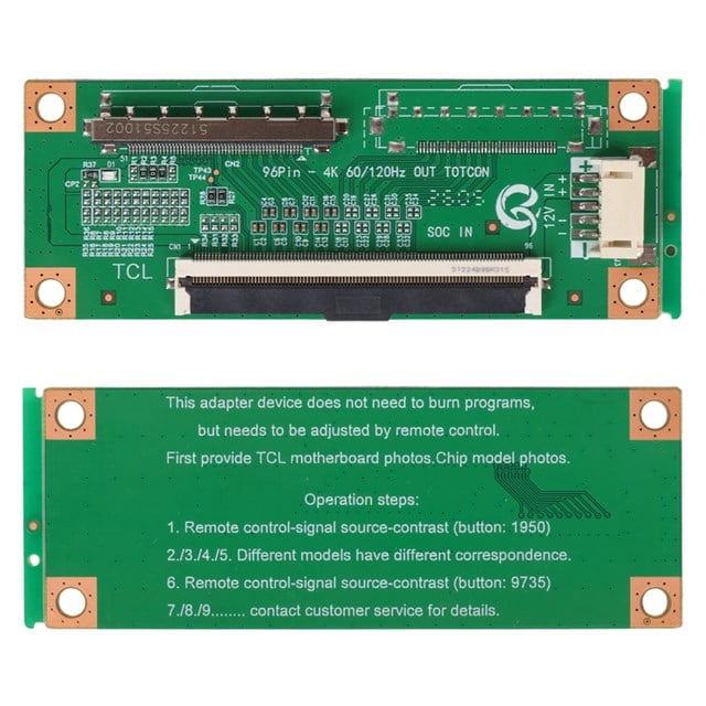 Weko 96 Pin In - 120 Pin Out Samsung 4K Flexi Çevirici Kartı