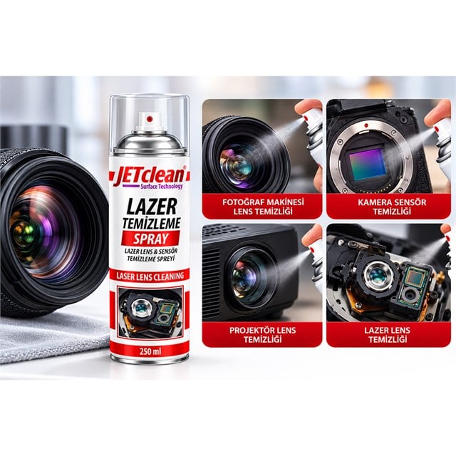 JeTCLean 500ML Lazer Lens Sensör Temizleme Spreyi