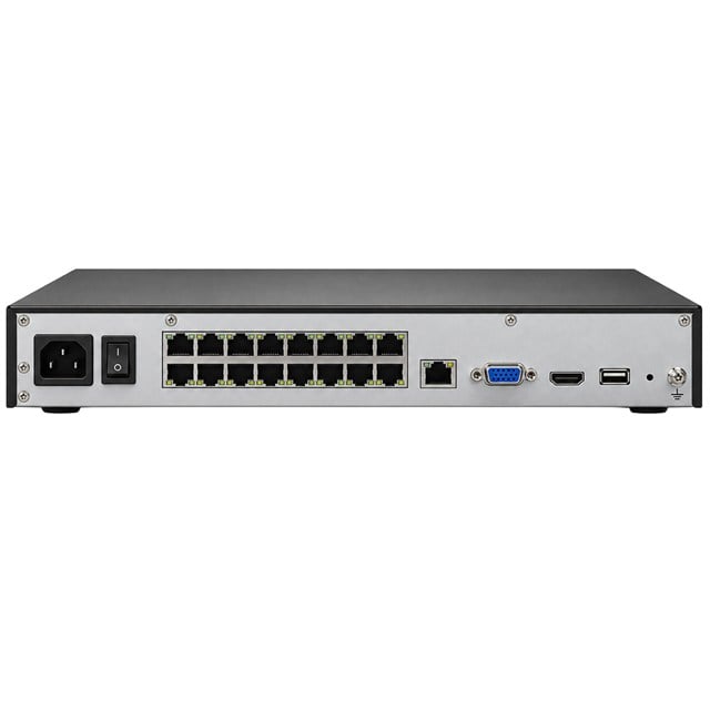 IMOU N236-16P 36 Kanal 16 PoE Girişli H.265 4K NVR Kayıt Cihazı 16TB Destekli Dahili Mikrofon Hoparlör