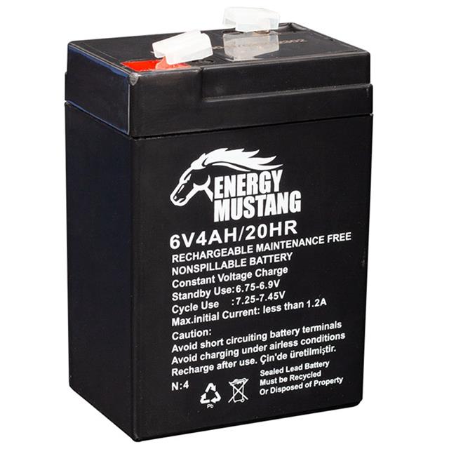Orbus Eco ORB6-4 6 Volt 4 Amper Kuru Işıldak Aküsü (70x48x101 Mm)