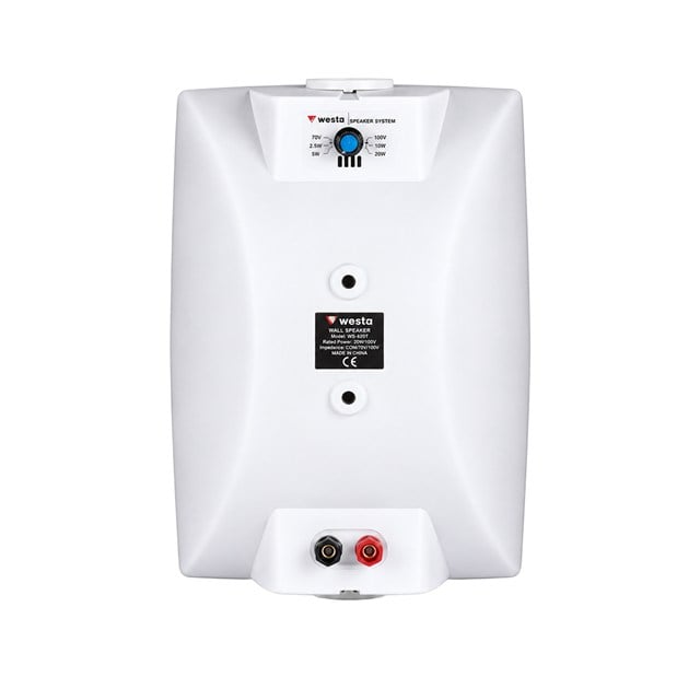 WESTA WS-65TW BEYAZ 16 CM 50W 100V HAT TRAFOLU DUVAR TİPİ SÜTUN PLASTİK KABİN HOPARLÖR TEKLİ