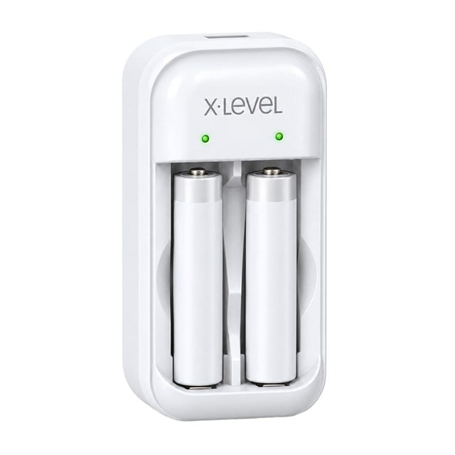 X-Level CH1 205 NiMH AA-AAA 2 Yuvalı LED Göstergeli Beyaz Pil Şarj Cihazı