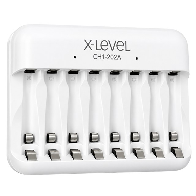 X-Level CH1-202A NI-MH AA-AAA 8’li Pil Şarj Cihazı