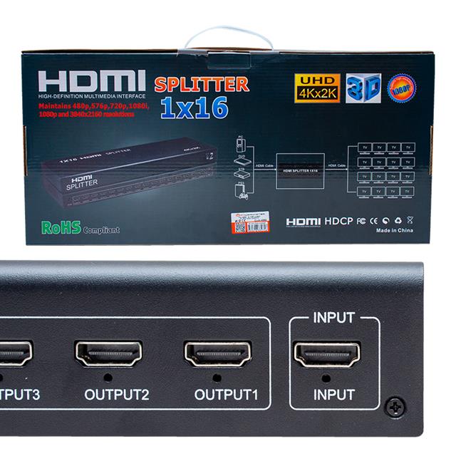 Powermaster 16 Port 1080P 3D 4Kx2K Destekli 1 Giriş 16 Çıkış HDMI Dağıtıcı PM-4262