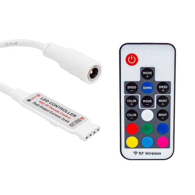 Powermaster 12 Volt RF Küçük Modüllü Uzak Mesafe Algılamalı Led Kontrol Cihazı