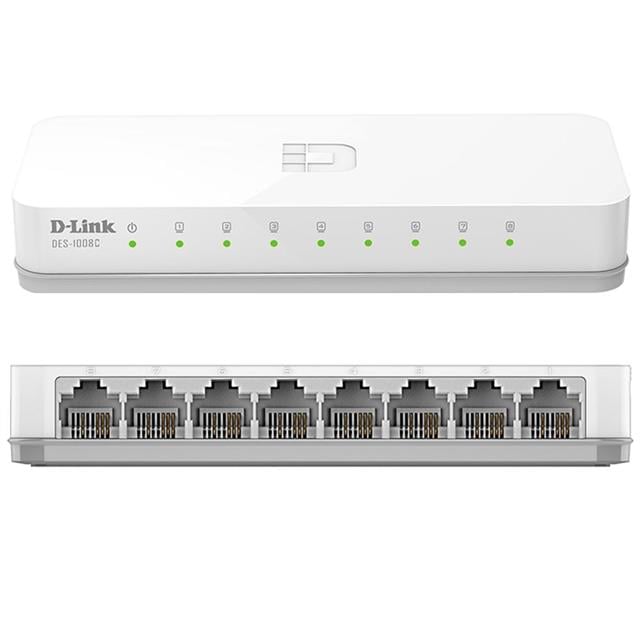 D-Link DES-1008c 10/100 Mbps 8 Port Ethernet Switch