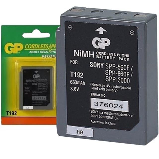 GP T192 3.6 Volt 600mAh LG-Sony BPT40 Telsiz Telefon Pili
