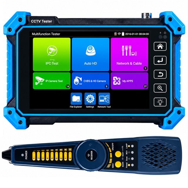Novacom NVC-IPC5100C Plus V2 Dokunmatik 5.4’’ Ips Ekran IP-TVI-CVI-AHD Kamera Test Cihazı