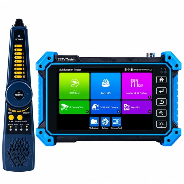 Novacom NVC-IPC5100C Plus V2 Dokunmatik 5.4’’ Ips Ekran IP-TVI-CVI-AHD Kamera Test Cihazı