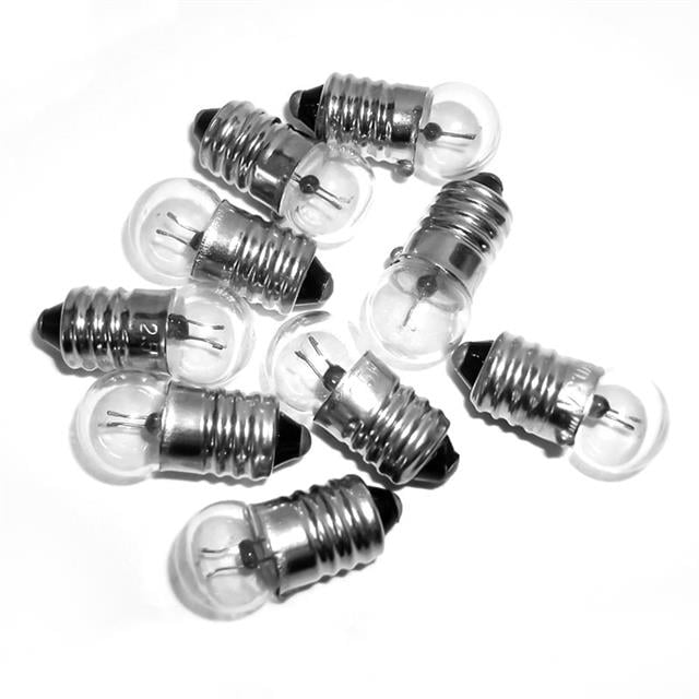 Powermaster PM-4817 Mini Fener Cam Ampul 2.5V Vidalı E10 Duy (50’li Paket)