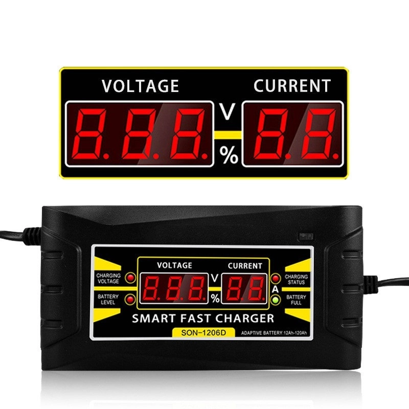 Powermaster SON-1206D 12 Volt 6 Amper Dijital Göstergeli Akıllı Akü Şarj Cihazı