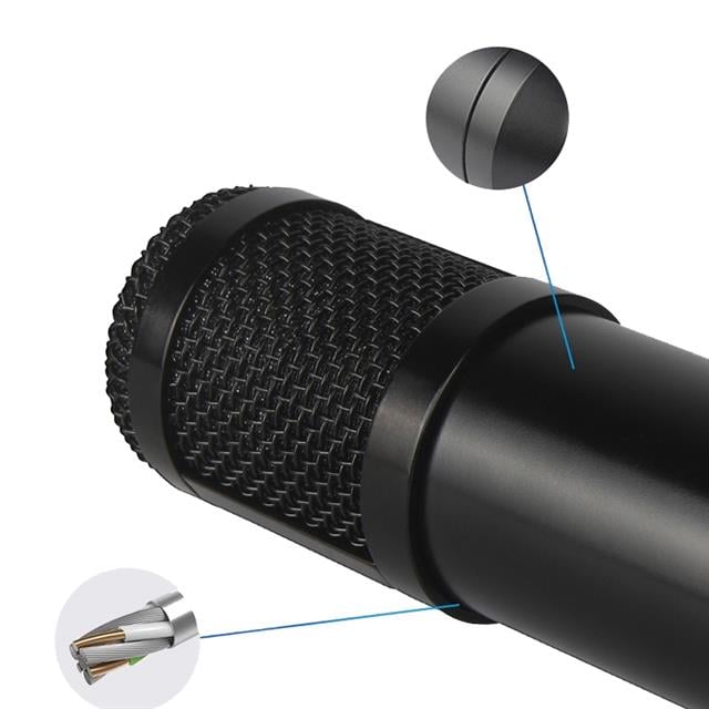 Magicvoice M-800U Profesyonel Kondanser Yayıncı Mikrofonu (+48V Phantom Power Uyumlu)