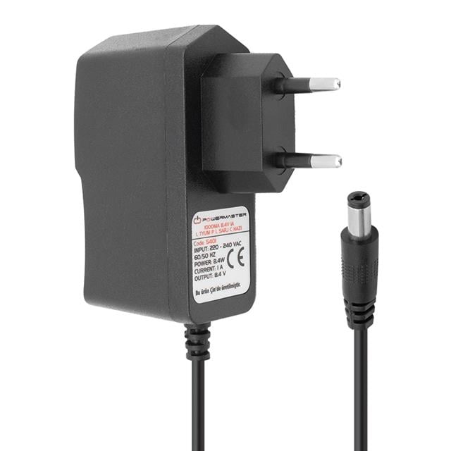 Powermaster PM-5401 8.4 Volt 1 Amper 2S Lityum Pil Şarj Cihazı Adaptörü (5.5x2.5 Uç)