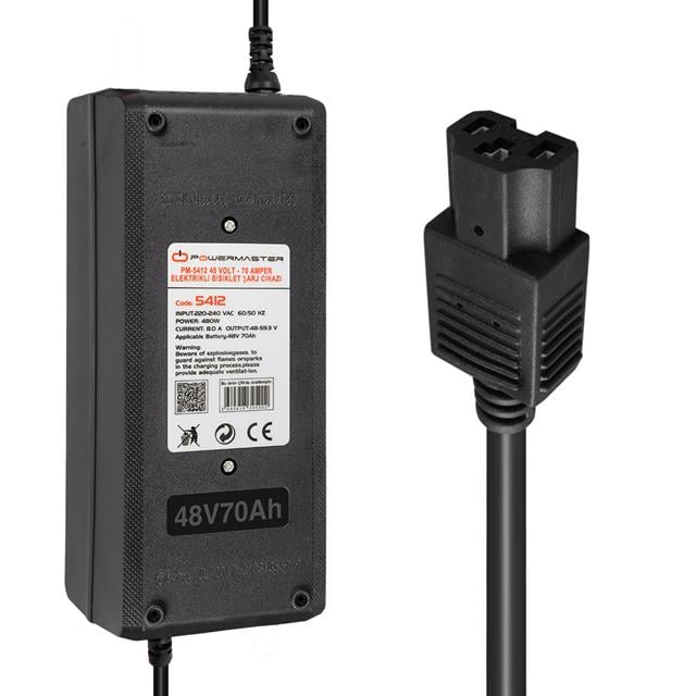 PowerMaster 48 Volt - 70 Amper Elektrikli Bisiklet Şarj Cihazı
