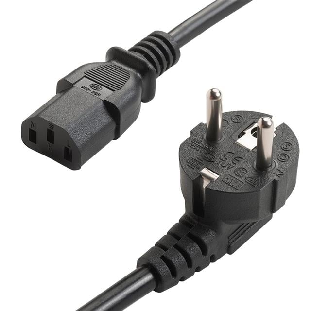 PowerMaster PM-568 1.5 Metre PC Power Güç Kablosu 3x1mm² IEC-60320 C13 (Dişi) - Schuko/Tip F (Erkek) Fiş Uçlu